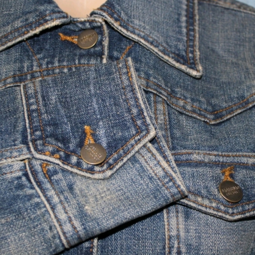 Denim Jacket Large Lg - Picture 4 of 6